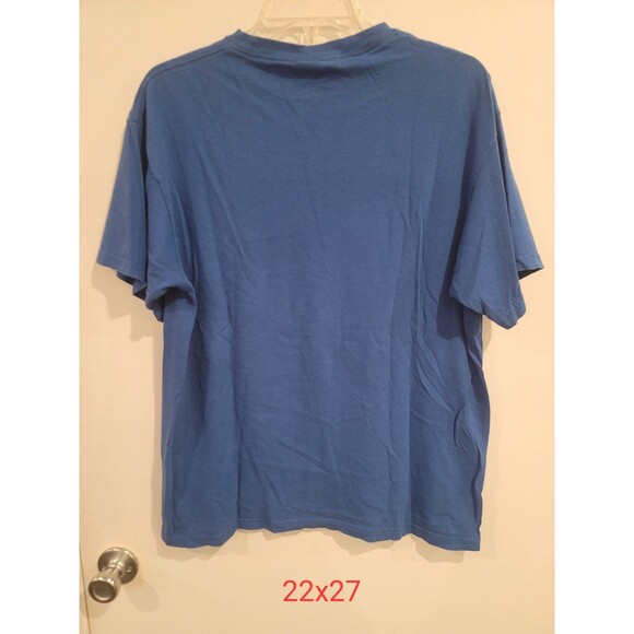 Vintage Early Y2K Quicksilver Blue Surf T-shirt - Picture 7 of 8